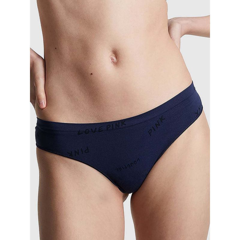 Victoria's Secret PINK Seamless Thong Panty - Blue (XS)