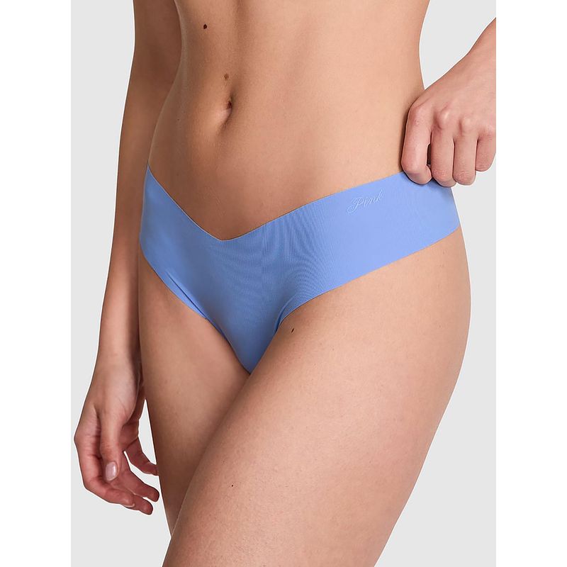 Victoria's Secret PINK No-Show Thong Panty Blue (M)