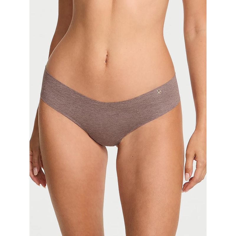 Victoria's Secret No-Show Cotton Thong Panty Brown (L)