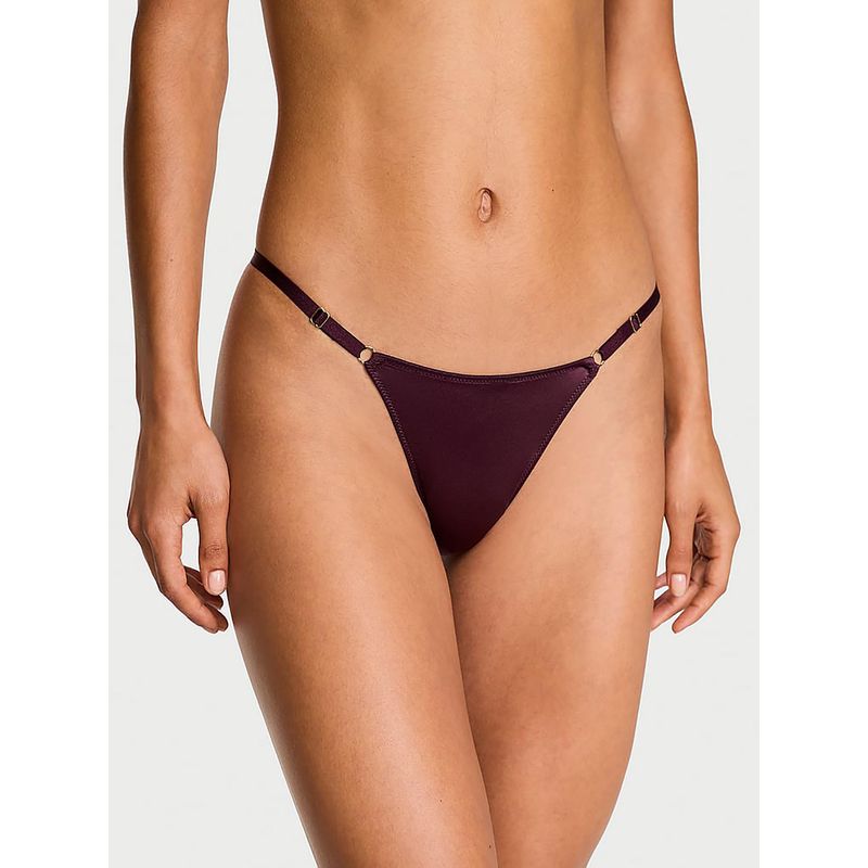 Victoria's Secret Very Sexy Hardware Adjustable V-String Panty Purple (XS)