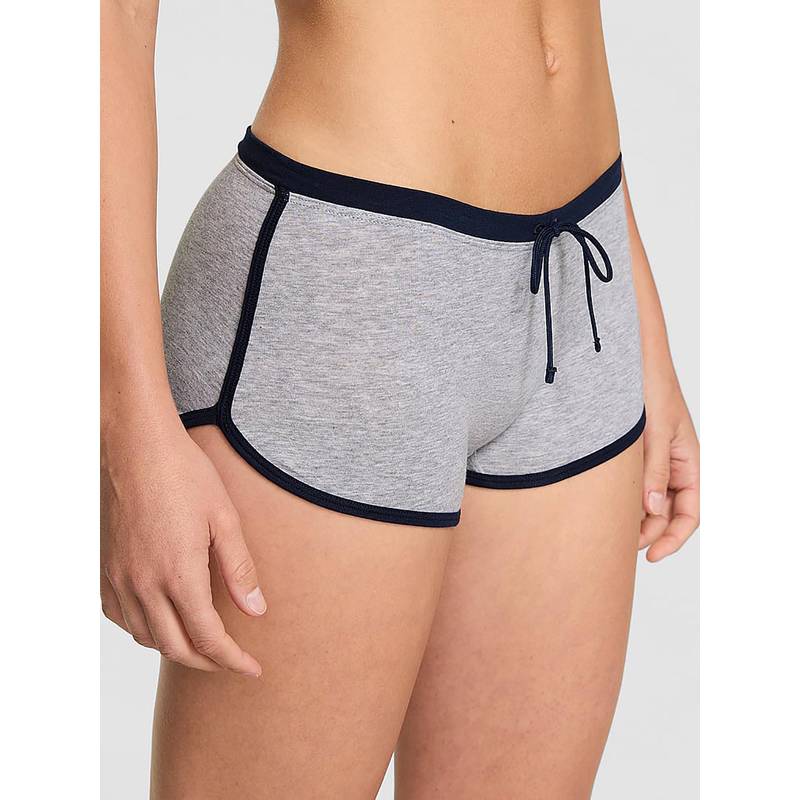Victoria's Secret PINK Cotton Dorm Boyshort Panty Grey (L)