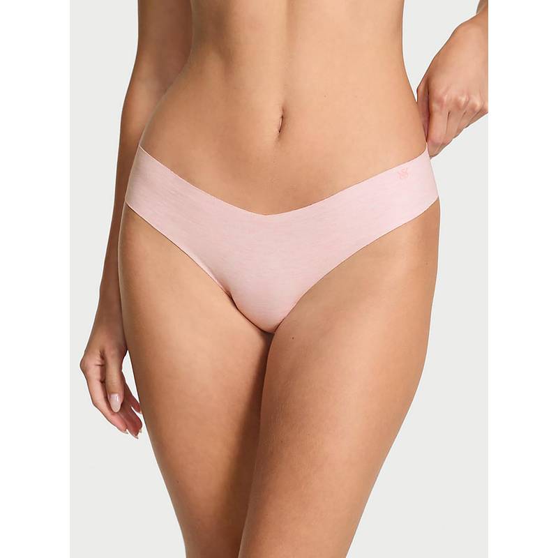 Victoria's Secret No-Show Cotton Thong Panty Pink (L)