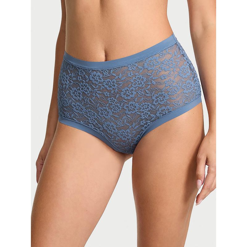 Victoria's Secret No-Show Lacie Modern Brief Panty Blue (M)