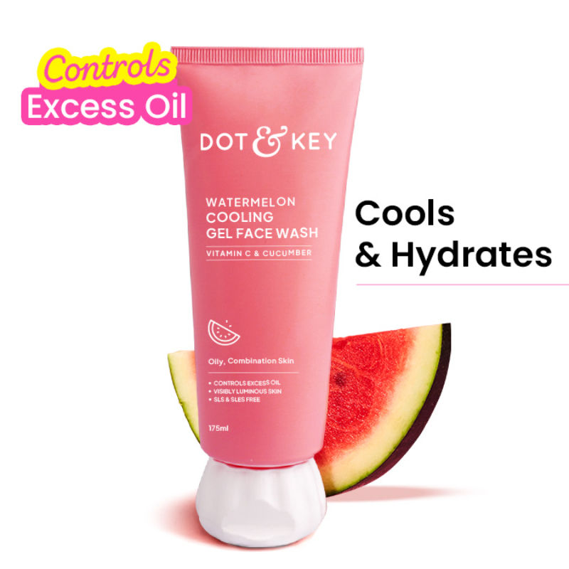 Dot & Key Watermelon & Vitamin C SuperGlow Gel Face Wash For Glowing Skin & Spots Reduction