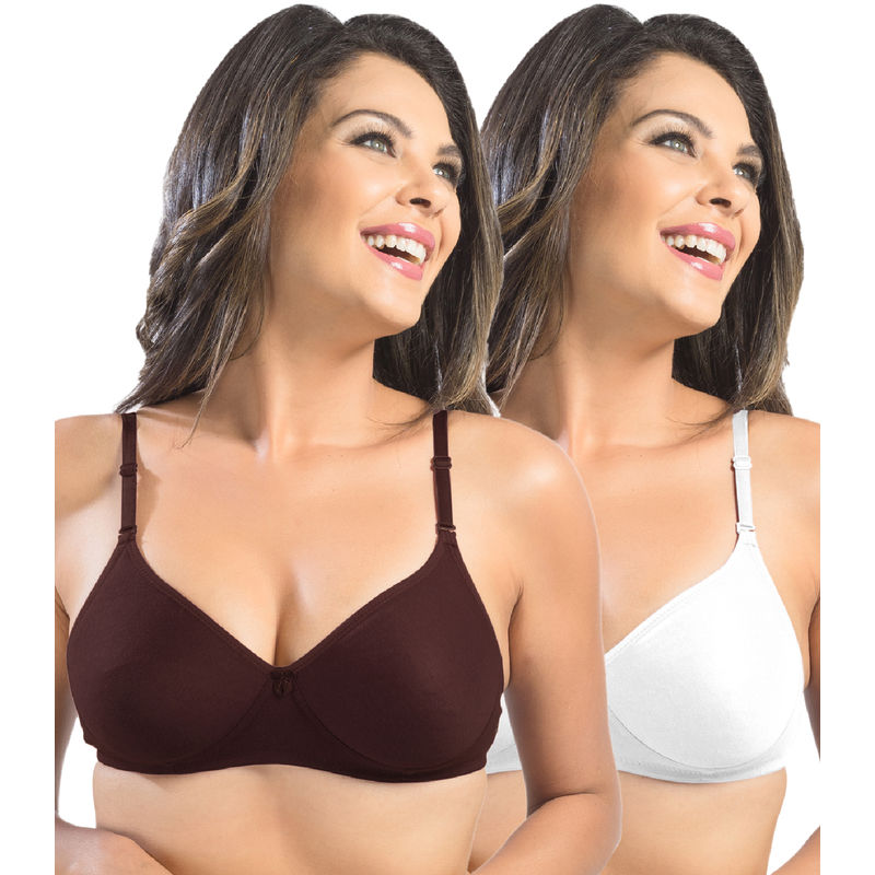 Sonari Catwalk Women's T-Shirt Bra-Pack of 2 - Multi-Color (30B)