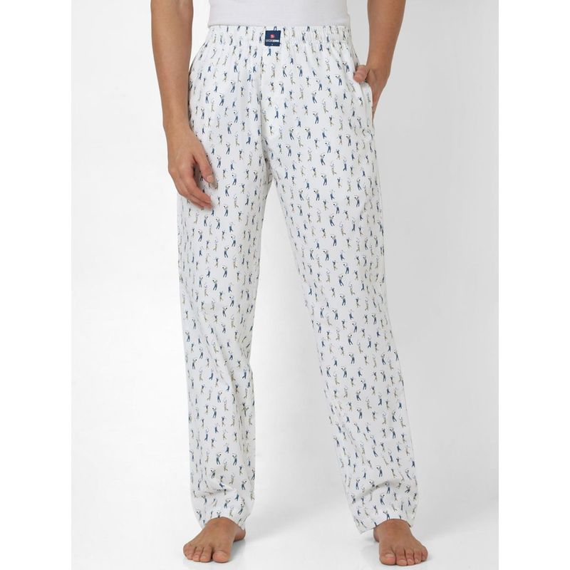 Underjeans by Spykar White Cotton Regular Fit Men Pyjamas: Buy ...