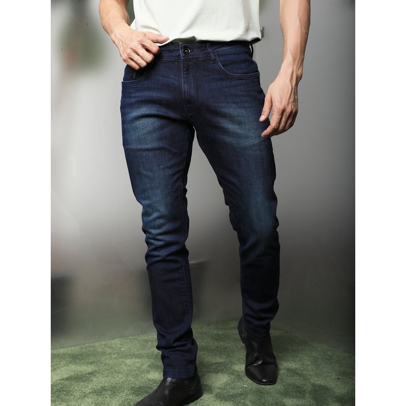 Rare Rabbit Avalon Blue Smart Dark Wash Denim Jeans (30)