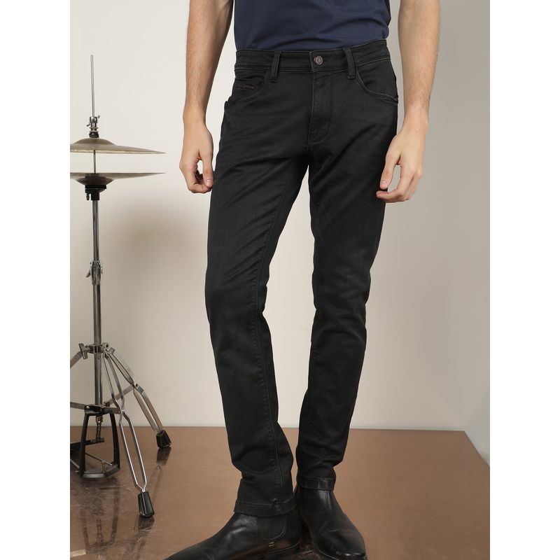 Rare Rabbit Riom Grey Smart Dark Wash Denim Jeans (30)