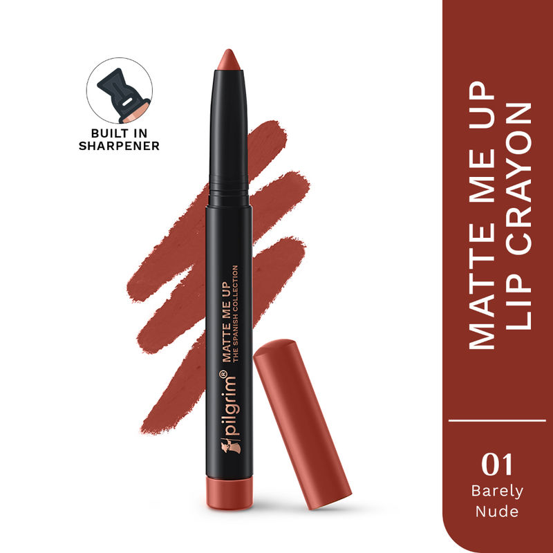 Pilgrim The Spanish Collection Matte Me Up Lip Crayon - 01 Barely Nude