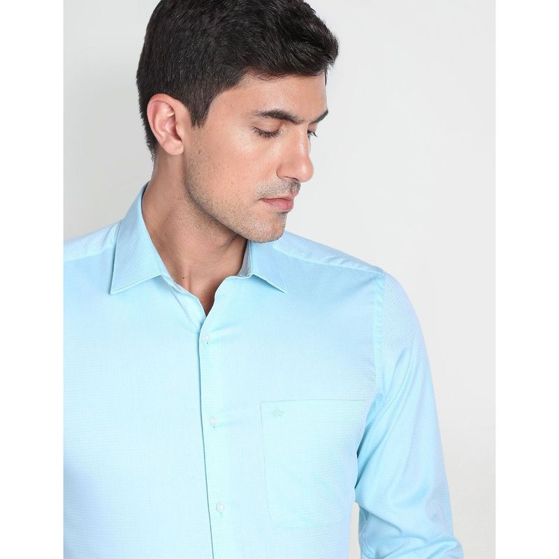 Arrow Geometric Pattern Cutaway Collar Formal Shirt (39)
