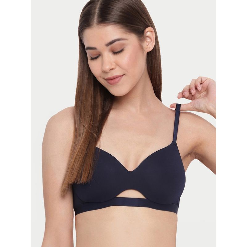 Enamor A032 Invisible Neckline Cotton T-Shirt Bra - Blue (36B) - A032