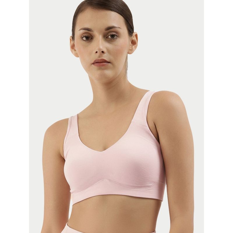 Enamor Easy SlipOn Back Keyhole Padded Wirefree Full Coverage Everyday Beginner's Bra A106 (XL)