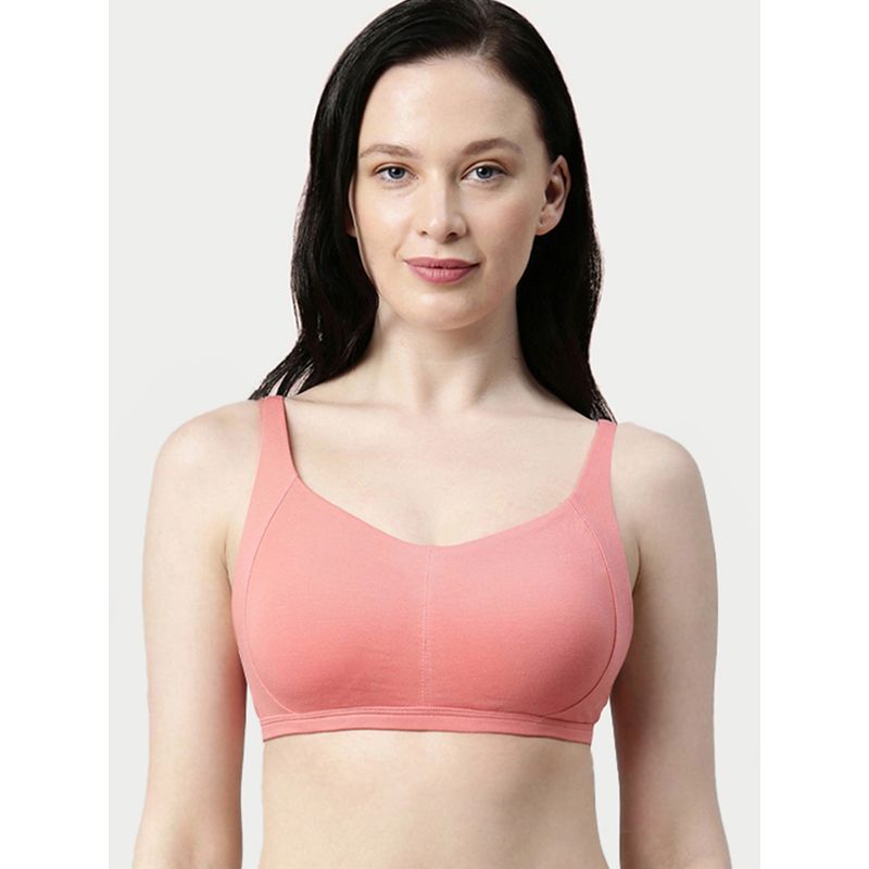 Enamor Intellifresh Padded Wirefree Full Coverage Cotton Minimizer T-Shirt Bra A058 (36C)