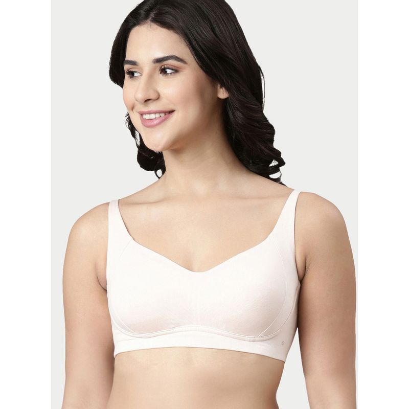 Enamor Bamboo Bliss Super Soft Absorbent Padded Wirefree High Coverage T-Shirt Bra A077 (38C)