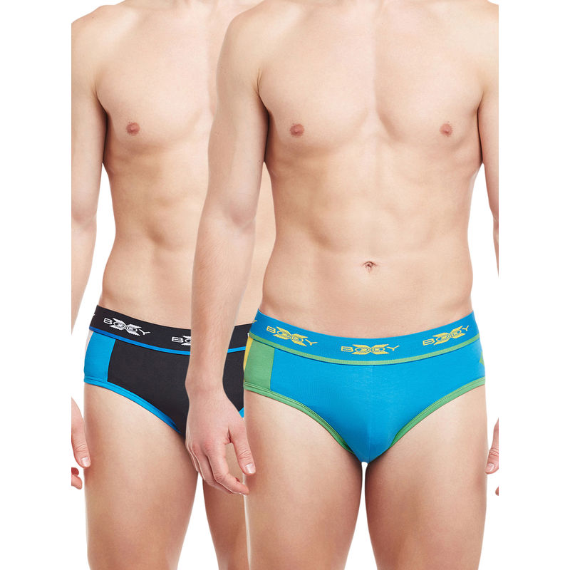 BODYX Solid Color Mens Briefs (Pack of 2) (S)