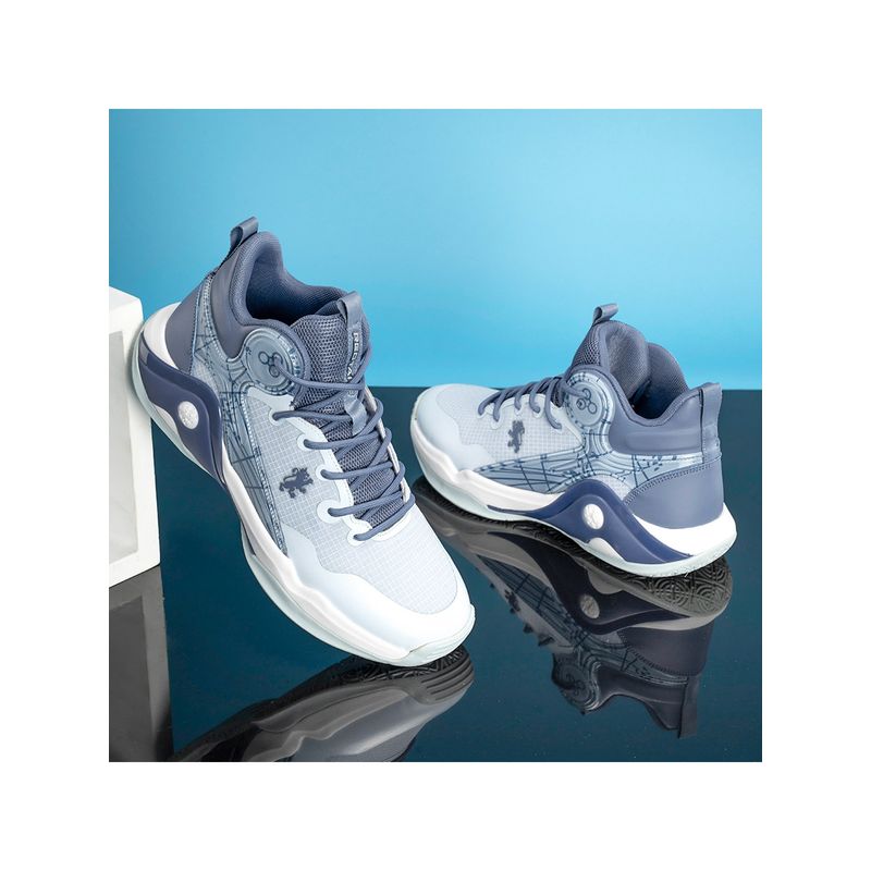 Red Tape Men Colorblocked Blue Basketball Shoes (UK 10)