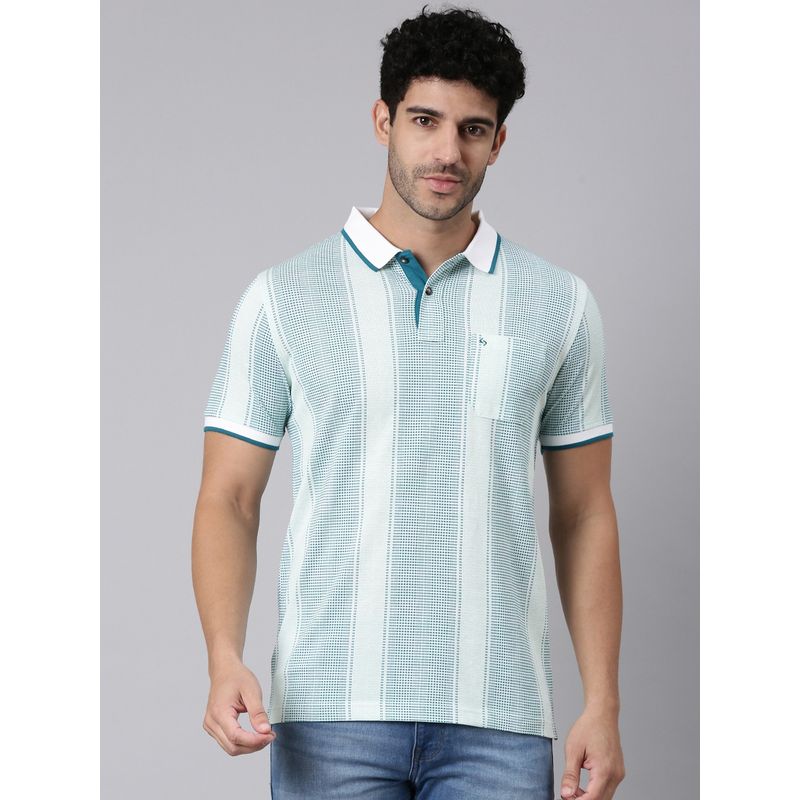 Classic Polo Blue Cotton Polo T-Shirt (XL)