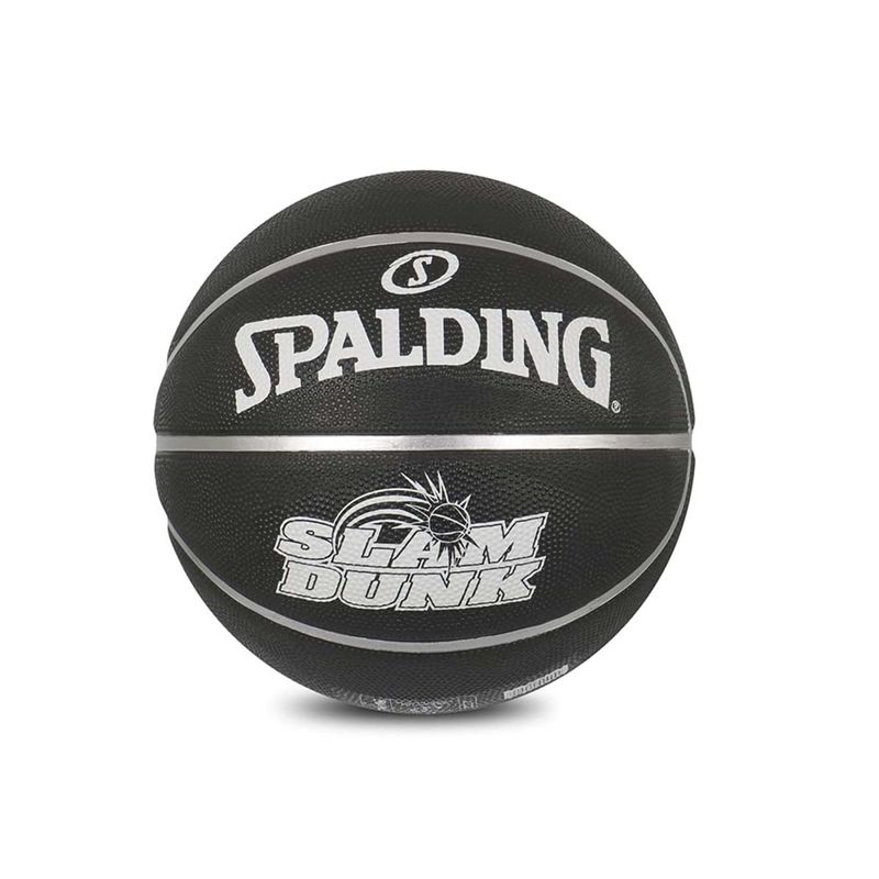 Spalding Slamdunk Rubber Basketball Black (6)