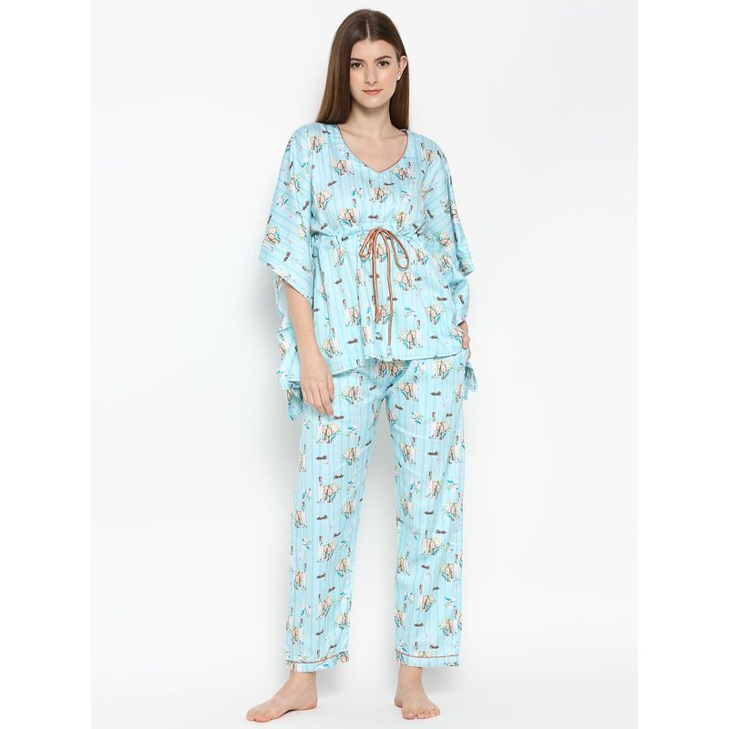 Buy Pyjama Party Bright Like Bubbly Kaftan Pj Set Pure Cotton Pj Set