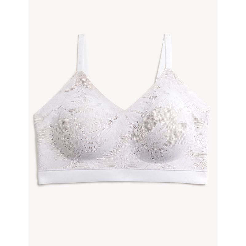Marks & Spencer Flexifit Lace Non Wired Bra - White (XL)