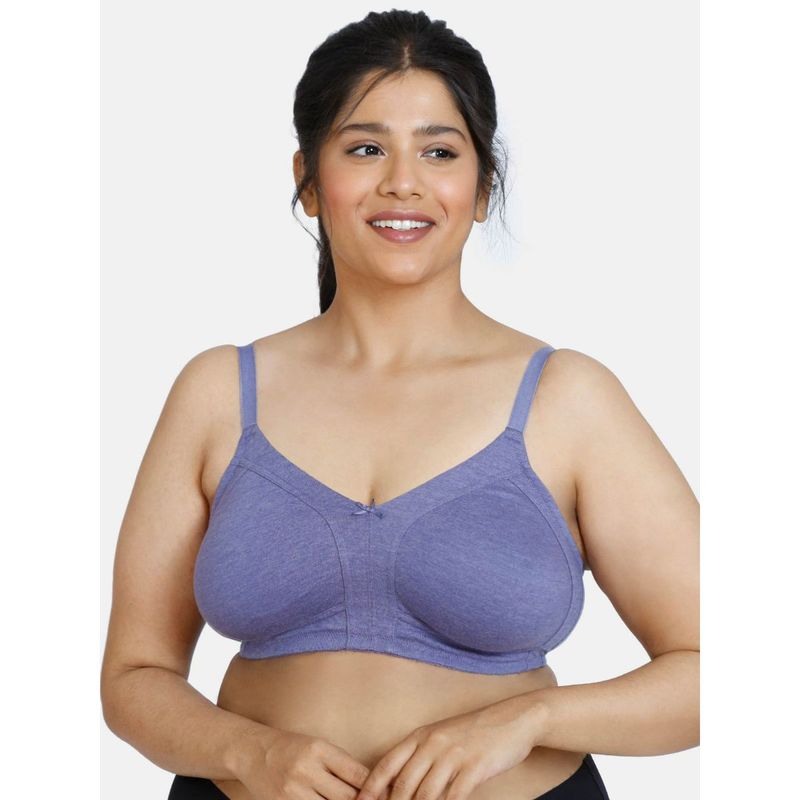 Buy Zivame Beautiful Non Wired Full Coverage Supper Support Bra-twilight  Purple Purple Online