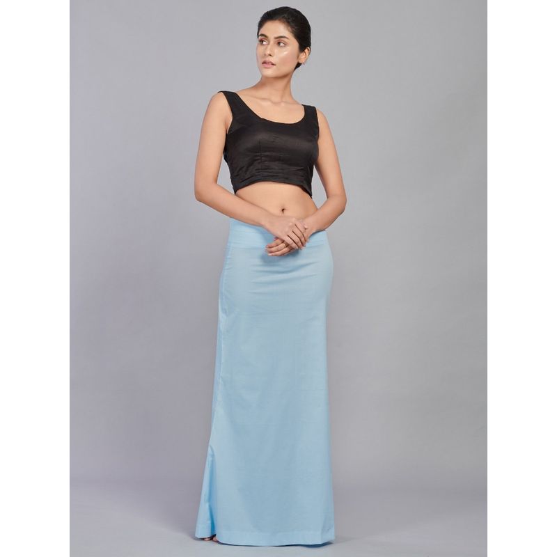 I AM BY DOLLYJAIN Cotton Lycra D'coat Blue (XL)