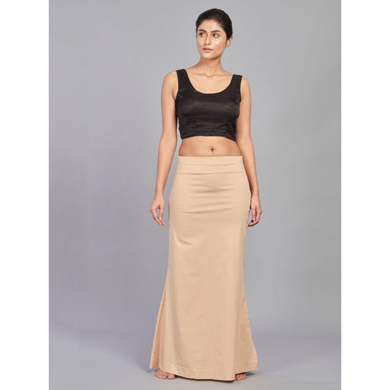 I AM BY DOLLYJAIN Cotton Lycra D'coat Beige (S)