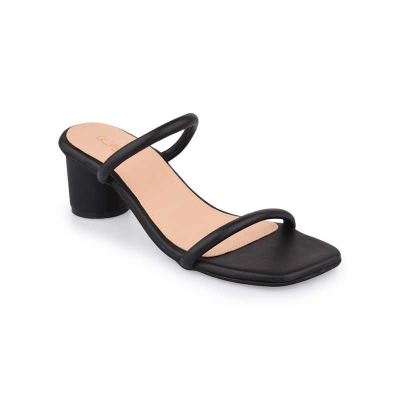 EK_agga Solid Black Heels (UK 6)