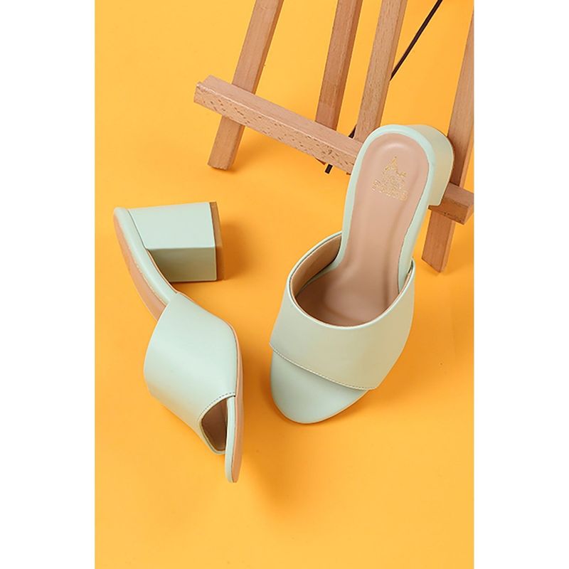 Tao Paris Solid Lina Green Heels (UK 2.5)