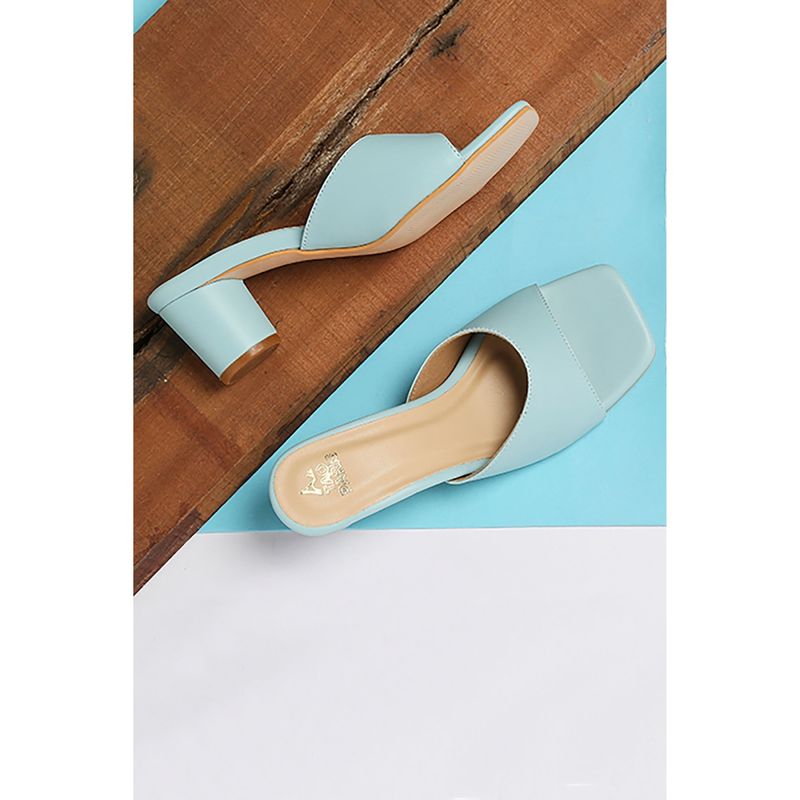 Tao Paris Solid Clara Blue Heels (UK 3)