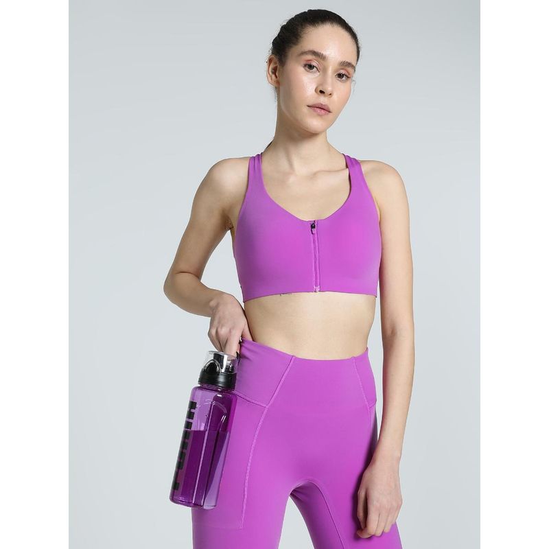 Puma PWR SHAPELUXE Womens Purple Sports Bra (S)