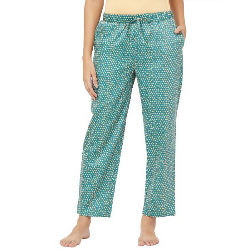 SOIE Women's Bud Polka Dot Pyjama - Green (S)