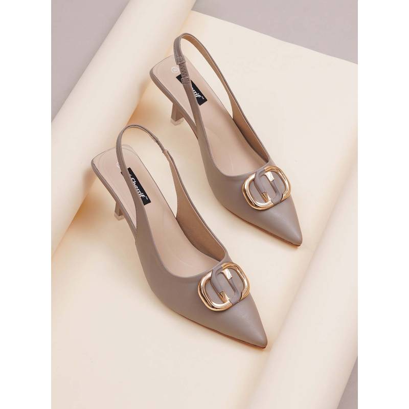 Sherrif Shoes Women Khaki Stiletto Heels (EURO 38)