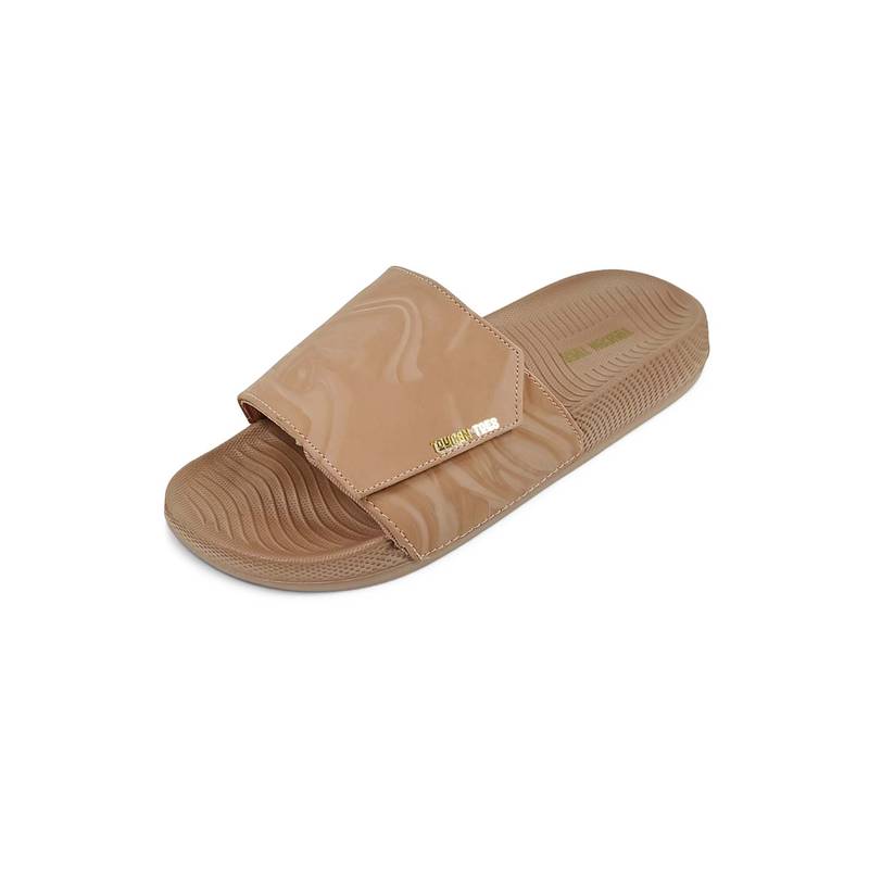 Toucantoes Silu Women Soft Cushion Sliders - Brown (UK 4)