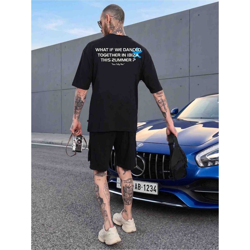 Griffel Ibiza Oversized Cotton Black T-Shirt (M)