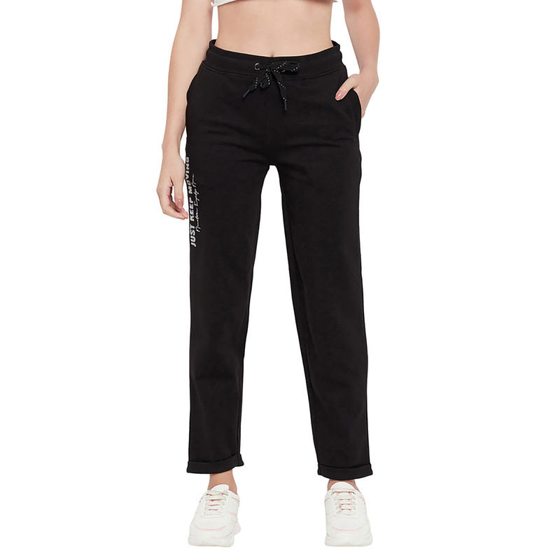 Cantabil Women Black Solid Casual Track Pant (2XL)