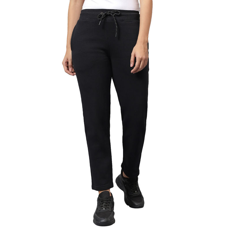 Cantabil Women Black Solid Casual Track Pant (2XL)