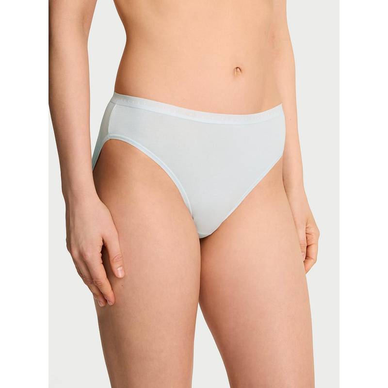 Victoria's Secret Stretch Cotton High Leg Brief Panty (L)