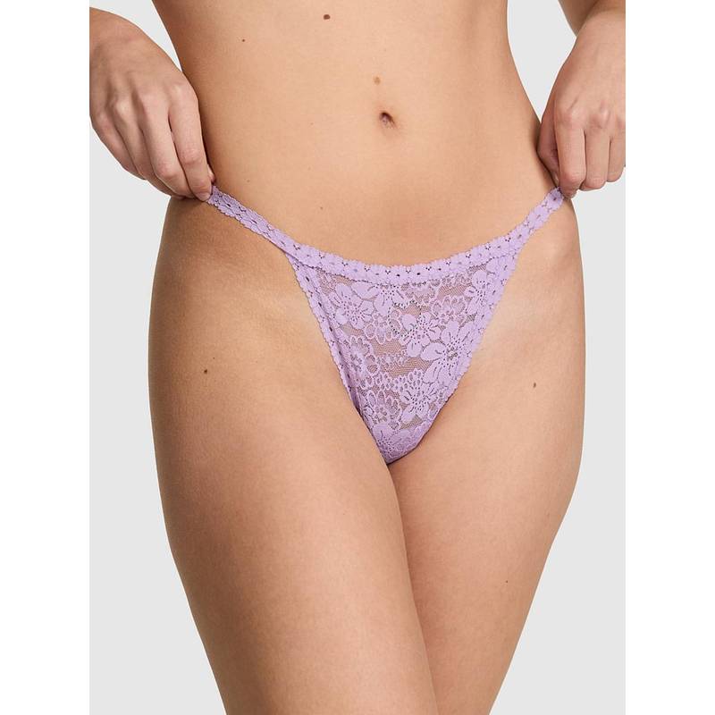 Victoria's Secret PINK Wink V String Purple Panty (XS)