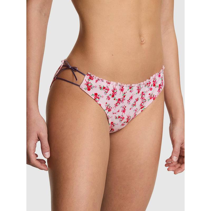 Victoria's Secret Multi-Color PINK Cotton Bikini Panty (L)