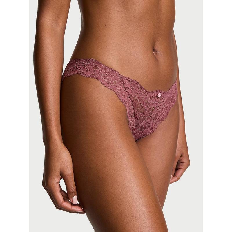 Victoria's Secret Mauve Dream Angels Lace Bikini Panty (XL)
