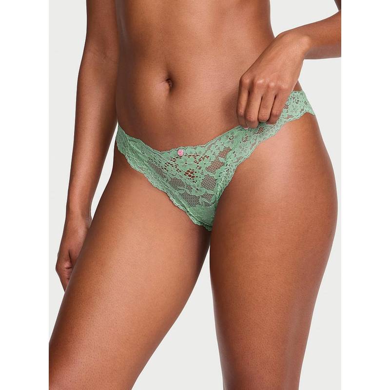 Victoria's Secret Green Dream Angels Lace Bikini Panty (XL)