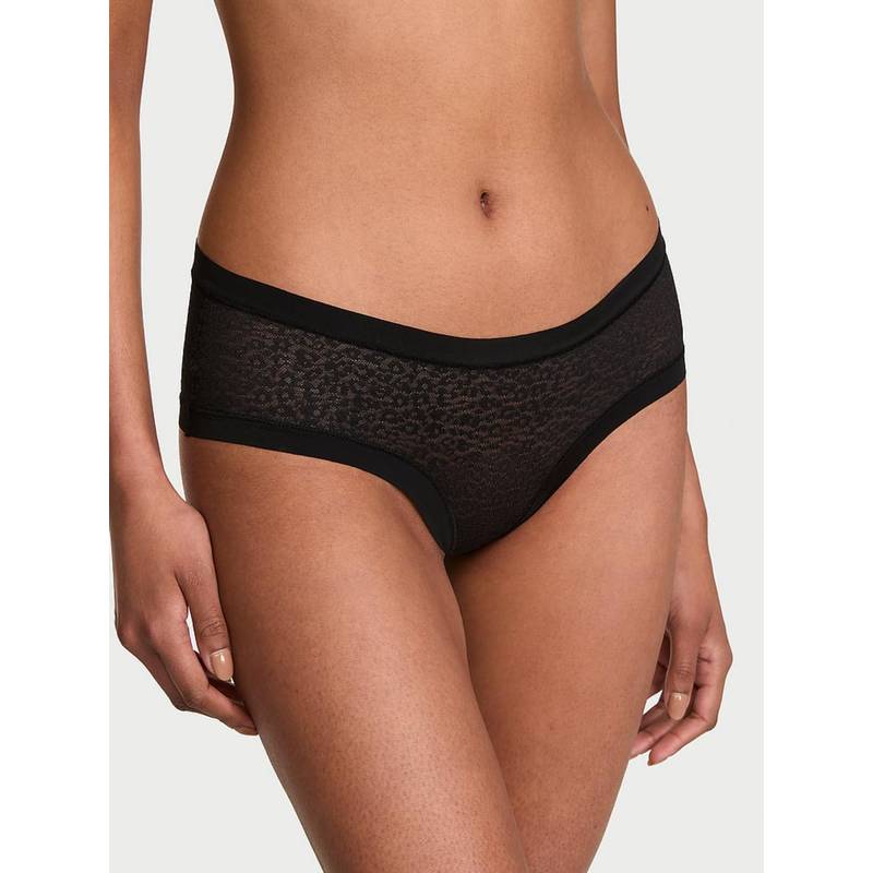 Victoria's Secret No Show Leopard Lace Cheeky Panty (M)