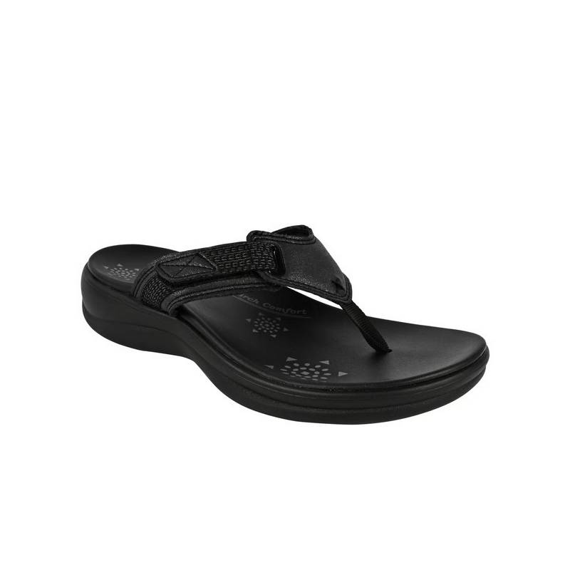 SKECHERS Women Black REGGAE DAY Flipflops (UK 3)