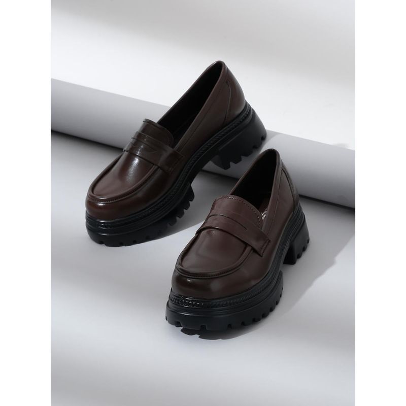 VALIOSAA Brown Casual Loafers (EURO 35)