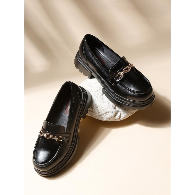 VALIOSAA Black Casual Loafers (EURO 36)