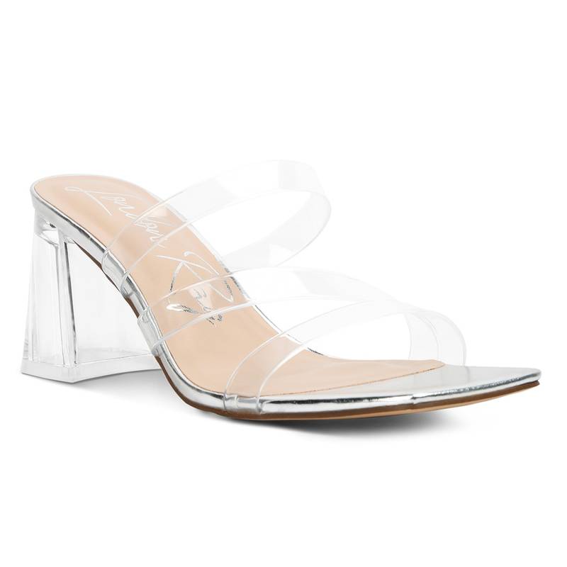London Rag Solid Silver Heels (EURO 39)