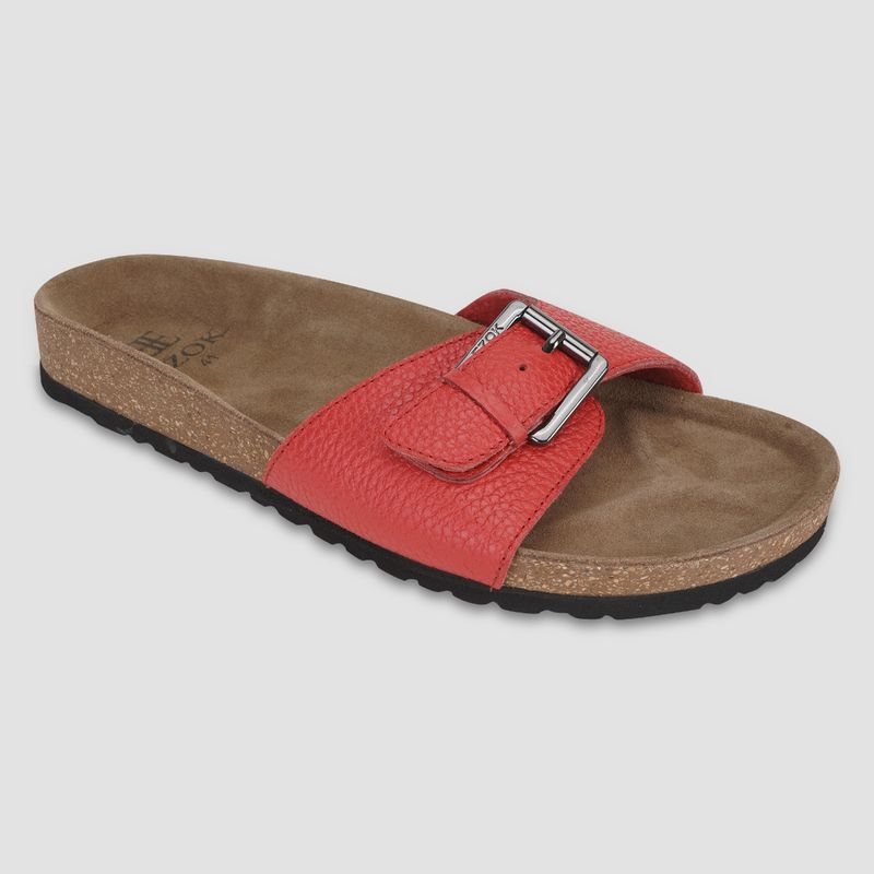 EZOK Red Leather Sandal For Men (UK 10)