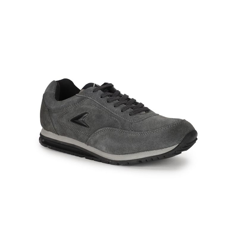 Power Solid Grey Sports Shoes (UK 8)