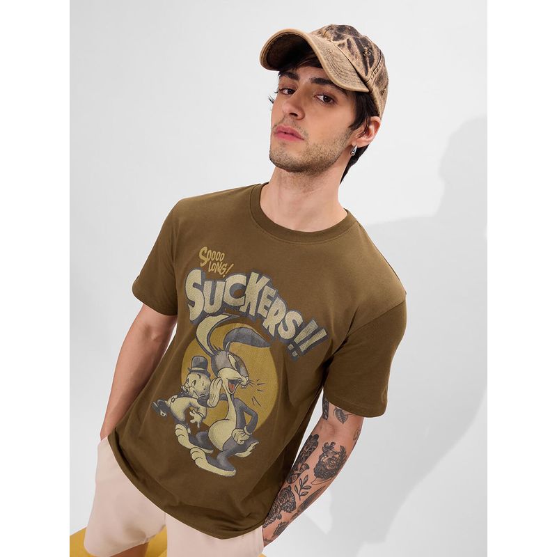 The Souled Store Official Looney Tunes So Long Suckers T-Shirt (2XL)